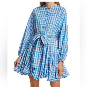 RHODE
Emma Printed Cotton Shirtdress xs